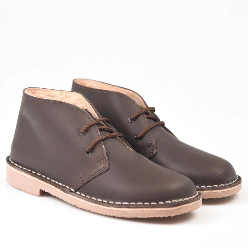 Botas Pisamierdas Pull Marrón Borreguito