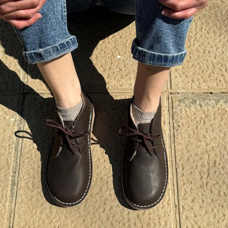 Botas Pisamierdas Pull Marrón Borreguito
