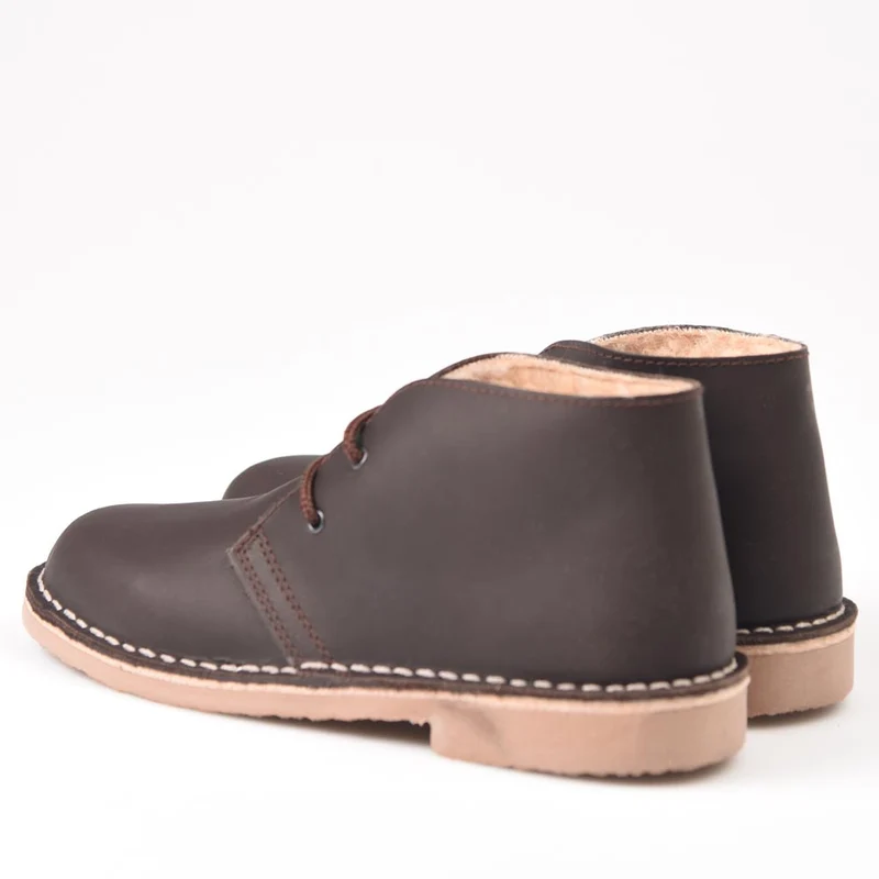 Botas Pisamierdas Pull Marrón Borreguito