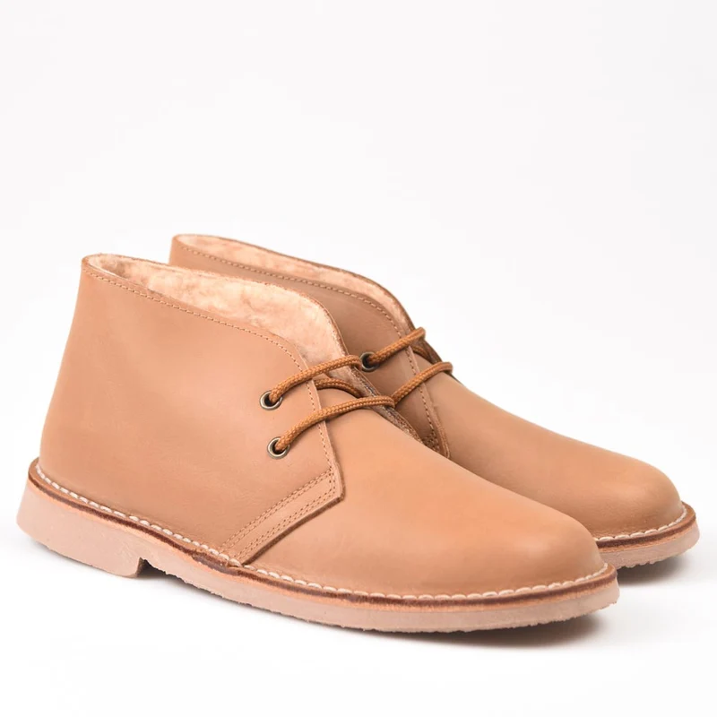 Botas Pisamierdas Pull Camel Borreguito