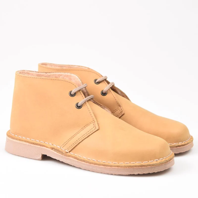 Botas Pisamierdas Pull Mostaza Borreguito