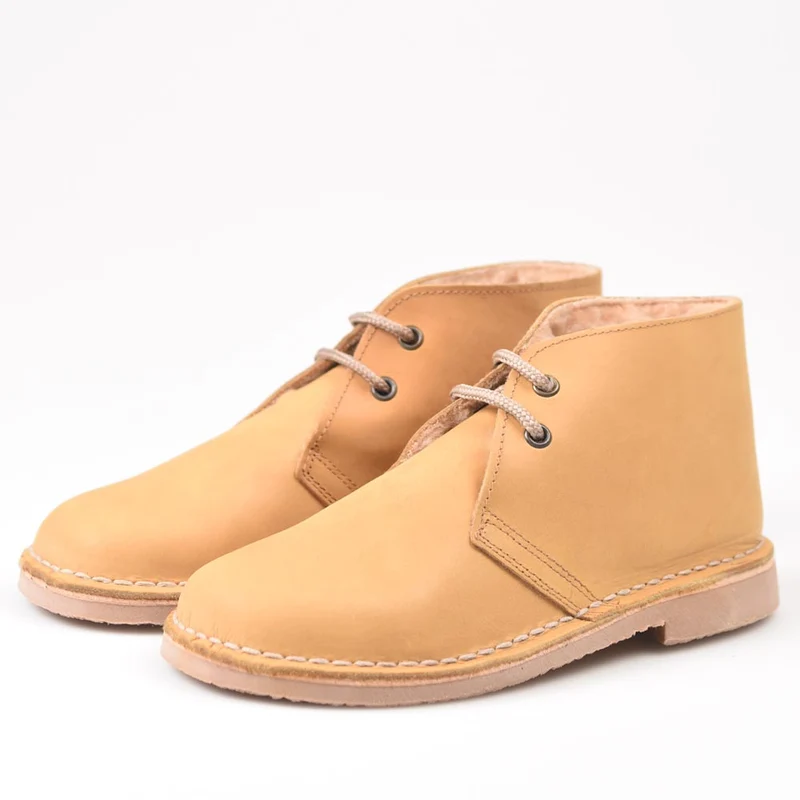 Botas Pisamierdas Pull Mostaza Borreguito