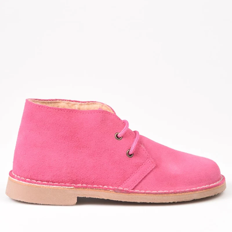 Botas Pisamierdas Fucsia Borreguito