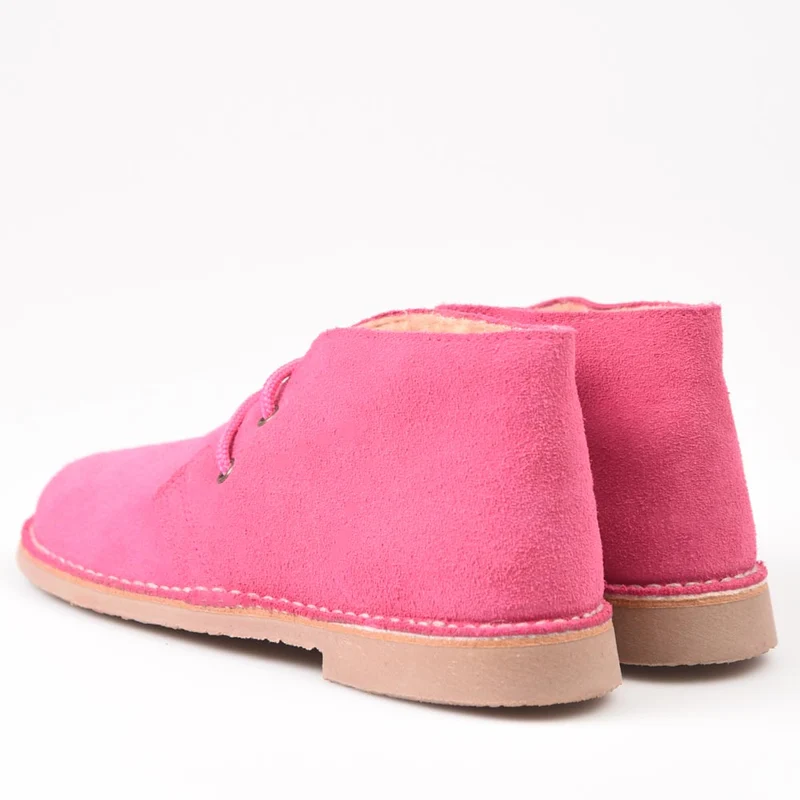 Botas Pisamierdas Fucsia Borreguito