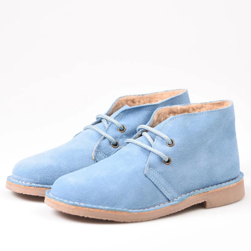 Botas Pisamierdas Celeste Borreguito
