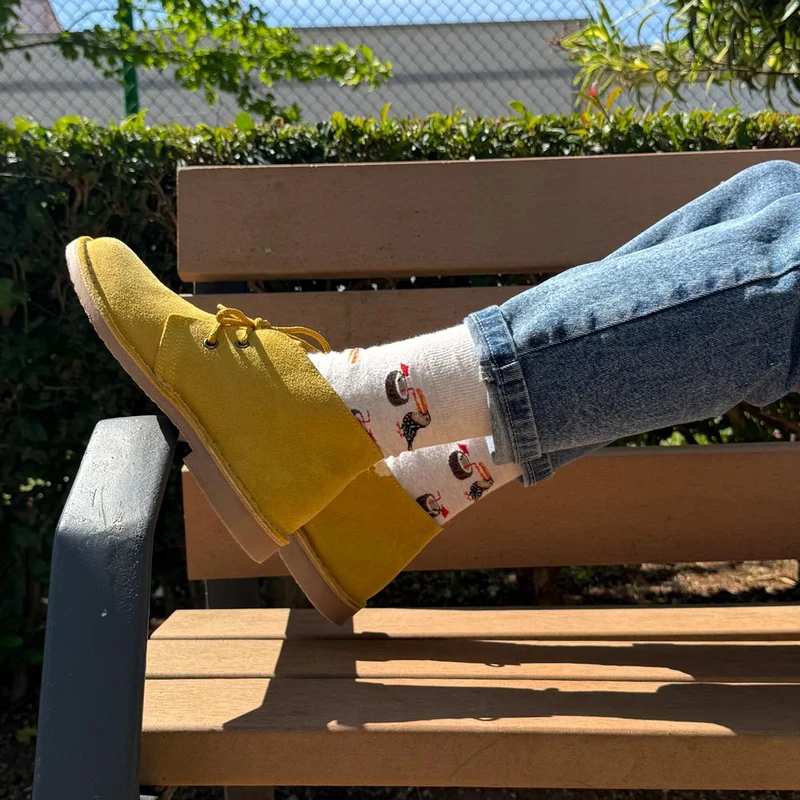 Botas Pisamierdas Amarillo Borreguito
