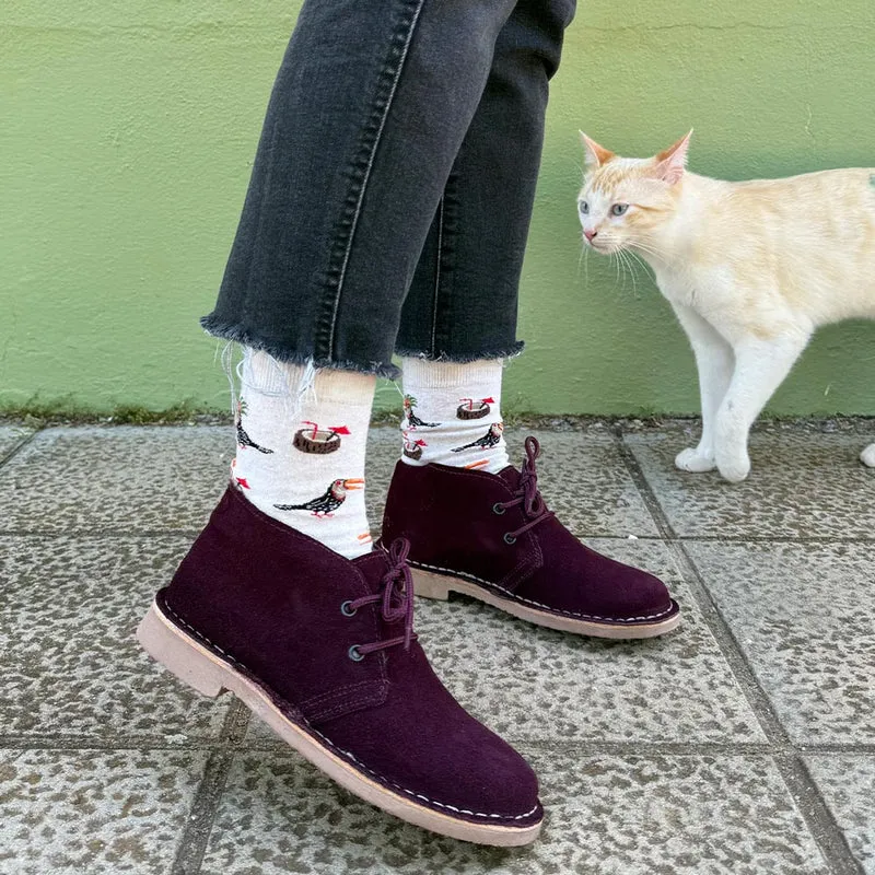 Botas Pisamierdas Burdeos Borreguito