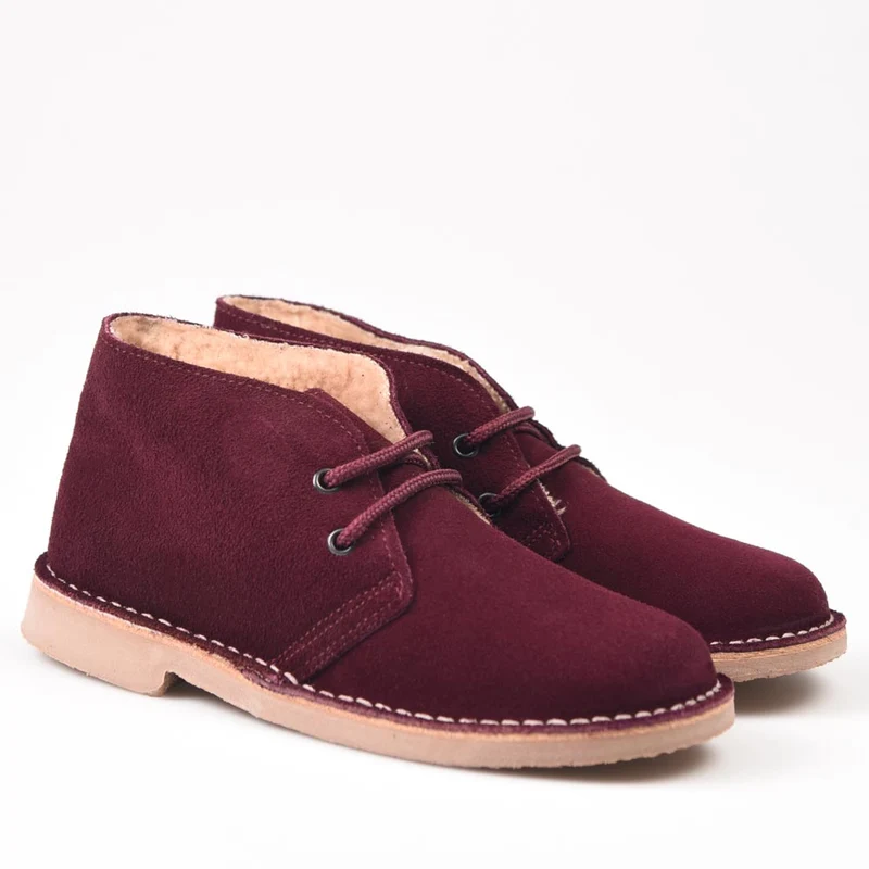 Botas Pisamierdas Burdeos Borreguito