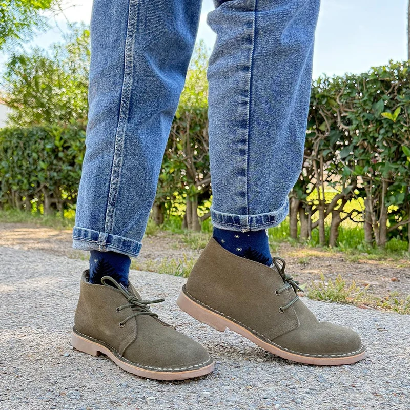 Botas Pisamierdas Kaki Borreguito