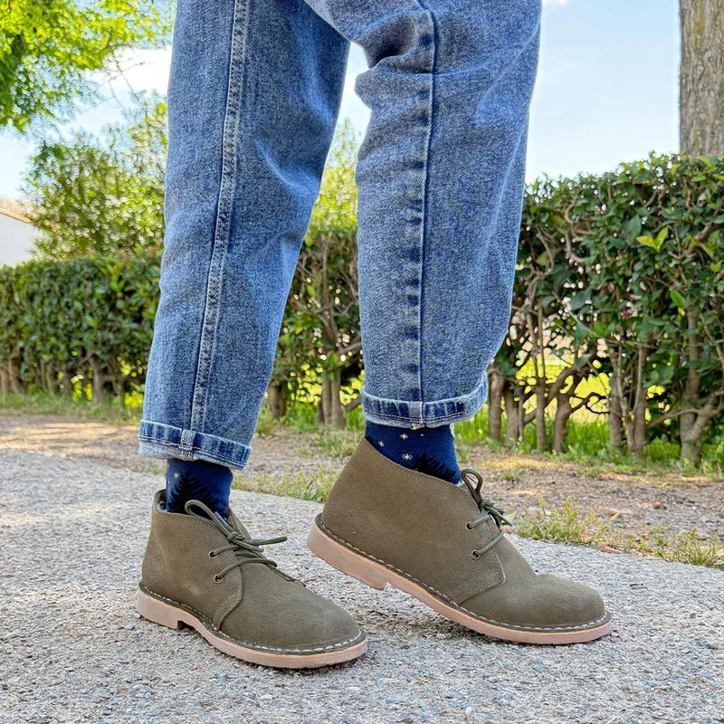 Botas Pisamierdas Kaki Borreguito