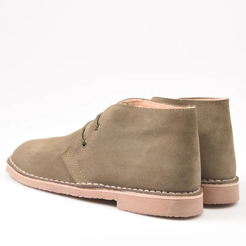 Botas Pisamierdas Kaki Borreguito