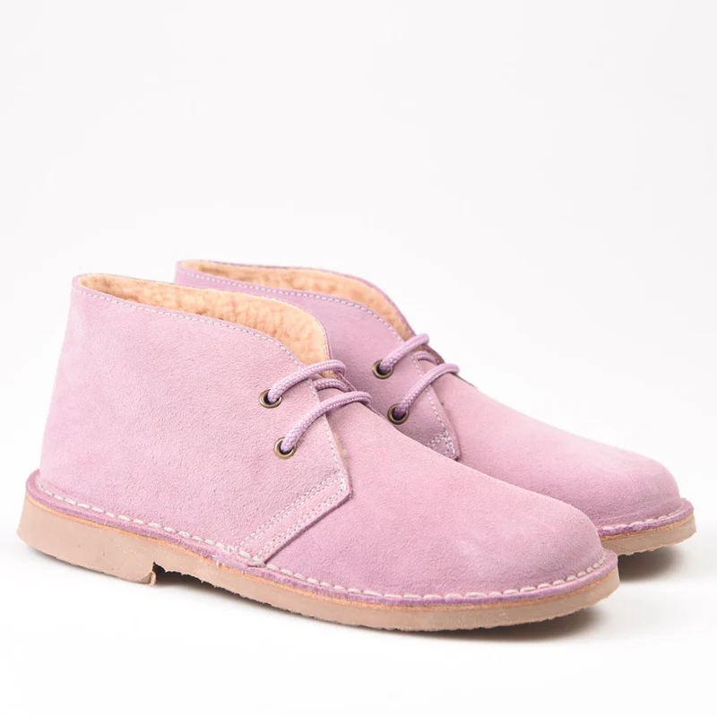 Botas Pisamierdas Lila Borreguito