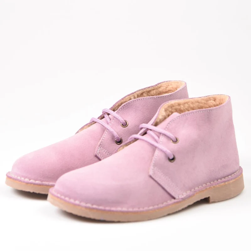 Botas Pisamierdas Lila Borreguito