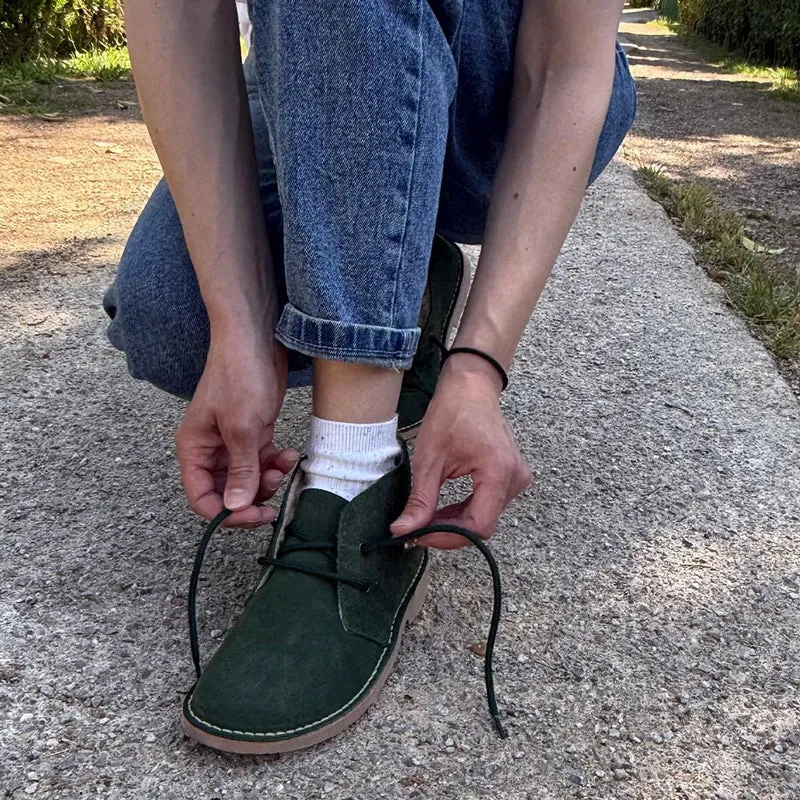 Botas Pisamierdas Verde Borreguito