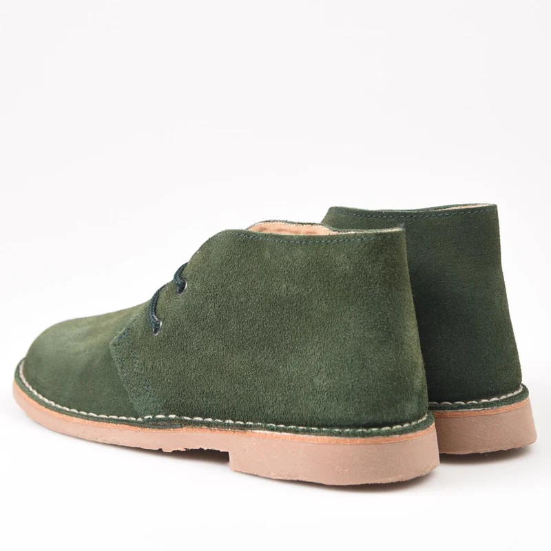 Botas Pisamierdas Verde Borreguito