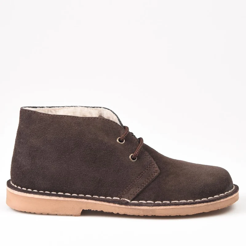 Botas Pisamierdas Marrón Borreguito