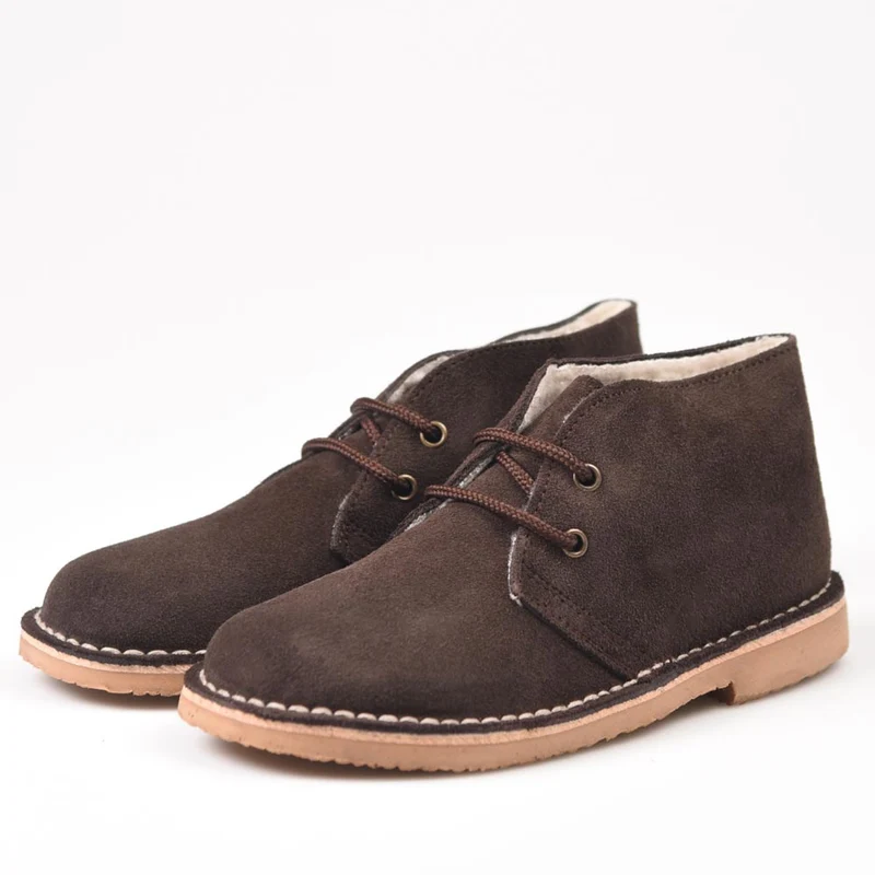 Botas Pisamierdas Marrón Borreguito