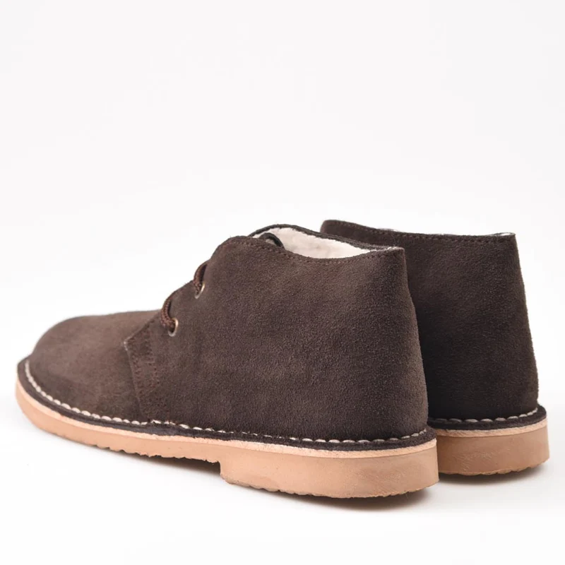 Botas Pisamierdas Marrón Borreguito