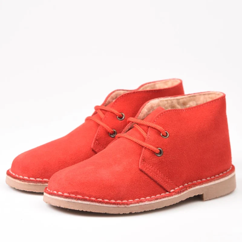 Botas Pisamierdas Rojo Borreguito