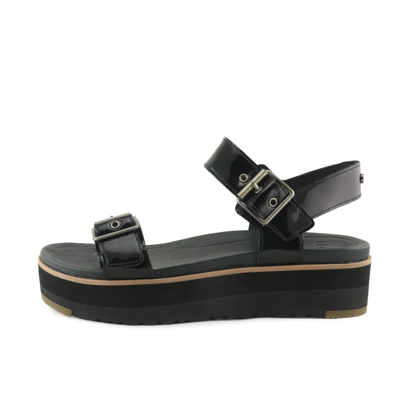 Sandalia charol negro ANGIE UGG