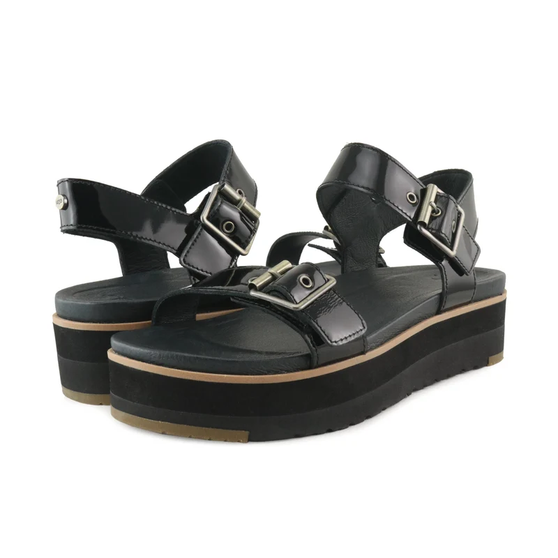 Sandalia charol negro ANGIE UGG