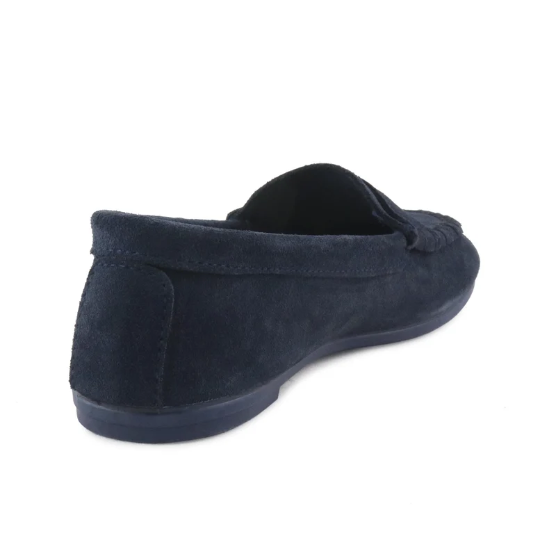 Zapatilla casa serraje azul 75471 Norteñas