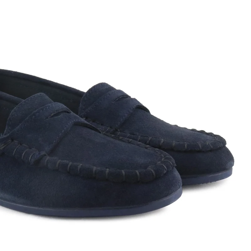 Zapatilla casa serraje azul 75471 Norteñas