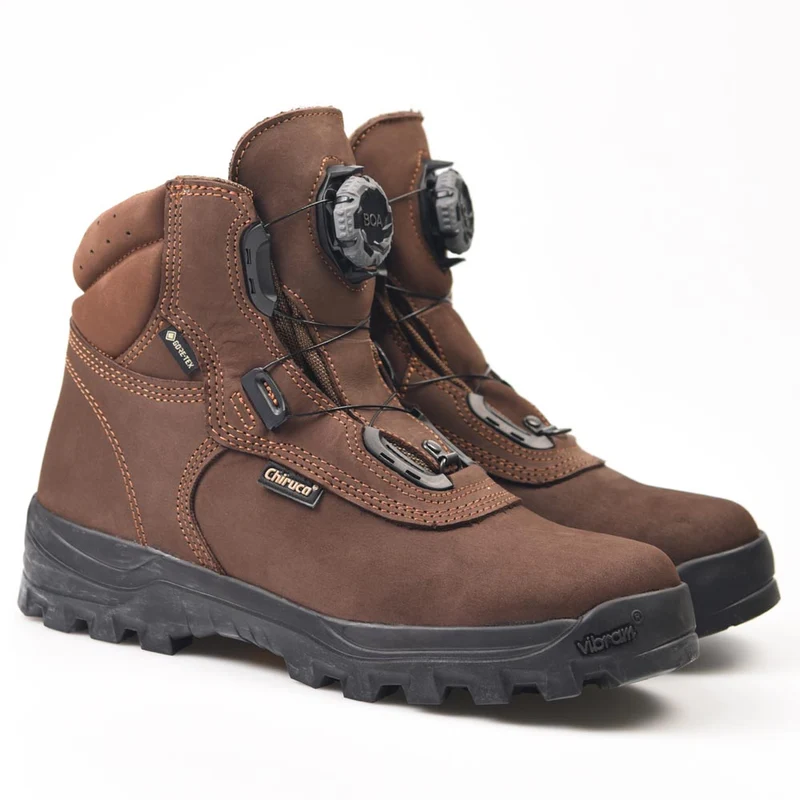 Botas de montaña y trekking Hombre Chiruca Boxer Boa 12 Gore-Tex Marrón