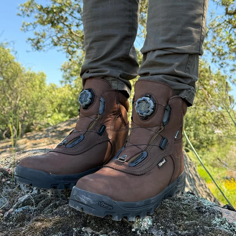 Botas de montaña y trekking Hombre Chiruca Boxer Boa 12 Gore-Tex Marrón
