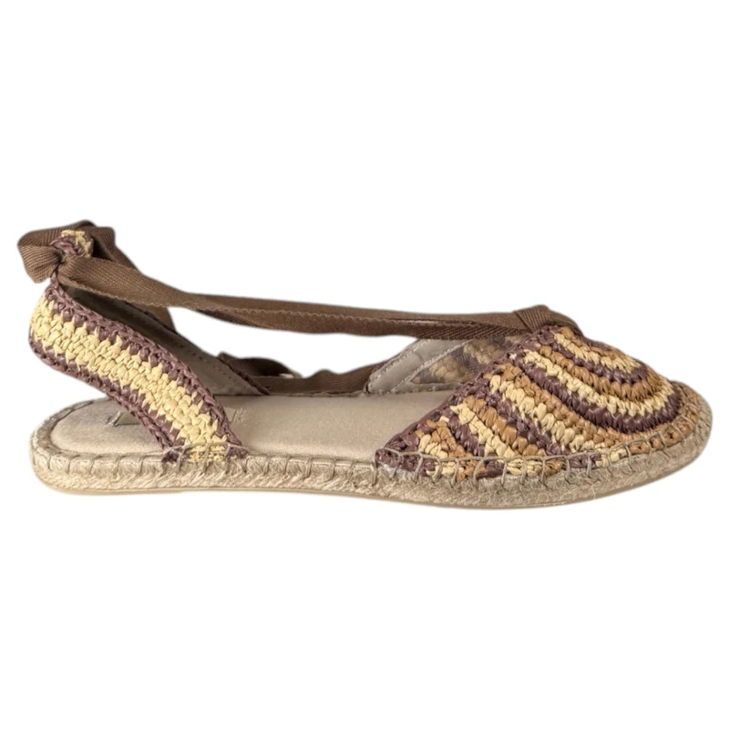 Alpargatas Corina Puntera Croché M6362 Natural