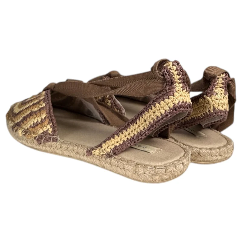 Alpargatas Corina Puntera Croché M6362 Natural