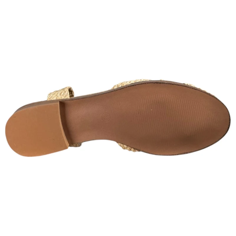 Sandalias Corina Puntera Trenzada M6391 Natural