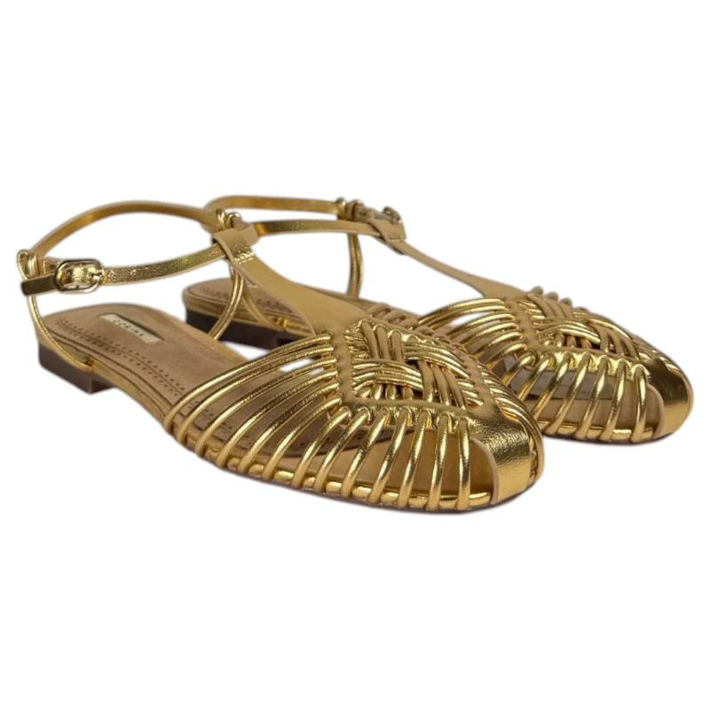 Sandalias Corina Tiras Finas M6396 Oro