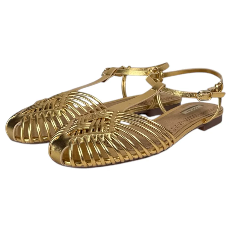 Sandalias Corina Tiras Finas M6396 Oro