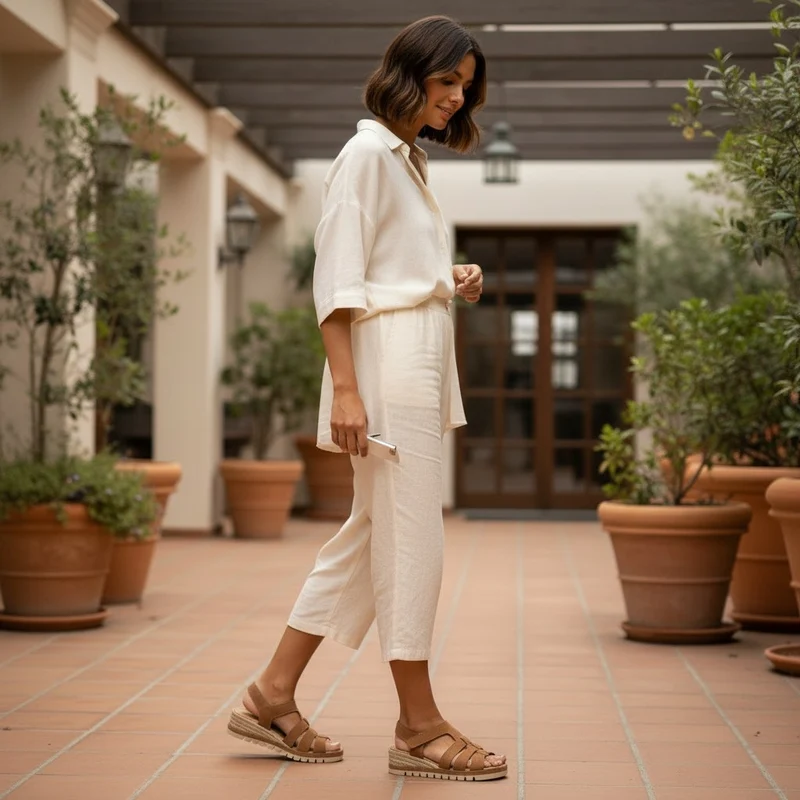 Sandalias de Esparto Paseart SR/S947 Cuero