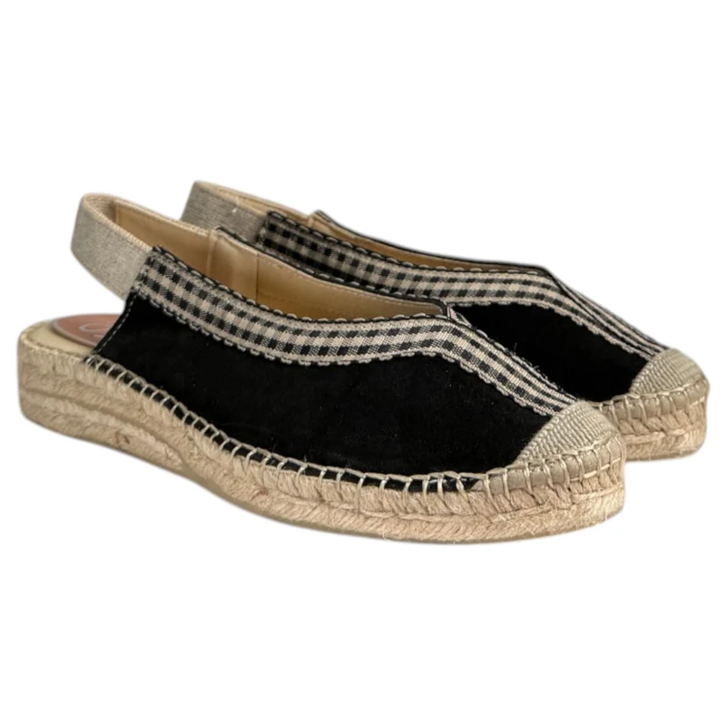 Alpargatas Salvi Vitelo Vichy 332016 Negro