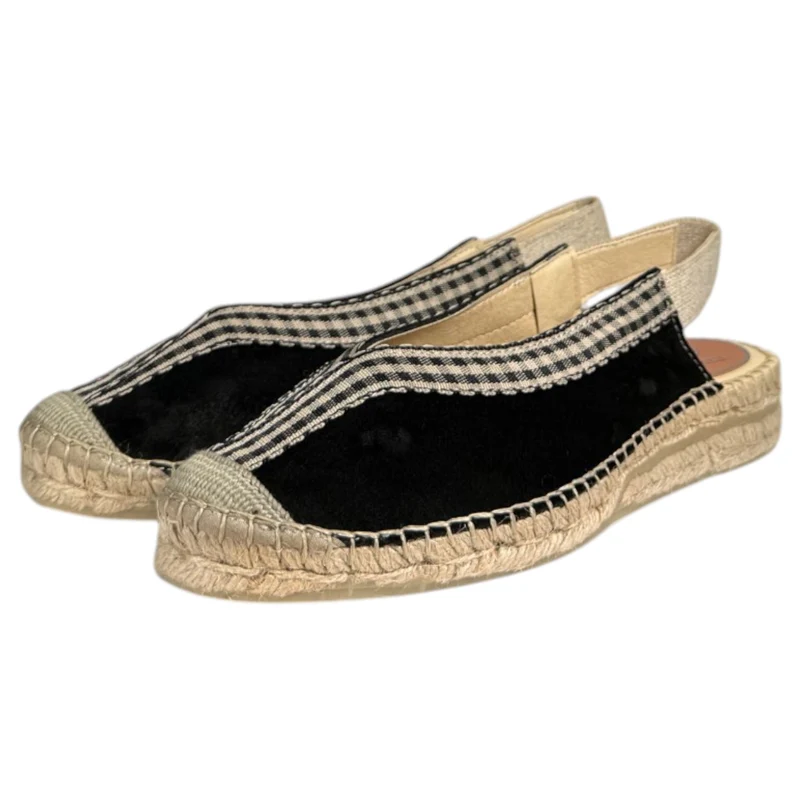 Alpargatas Salvi Vitelo Vichy 332016 Negro