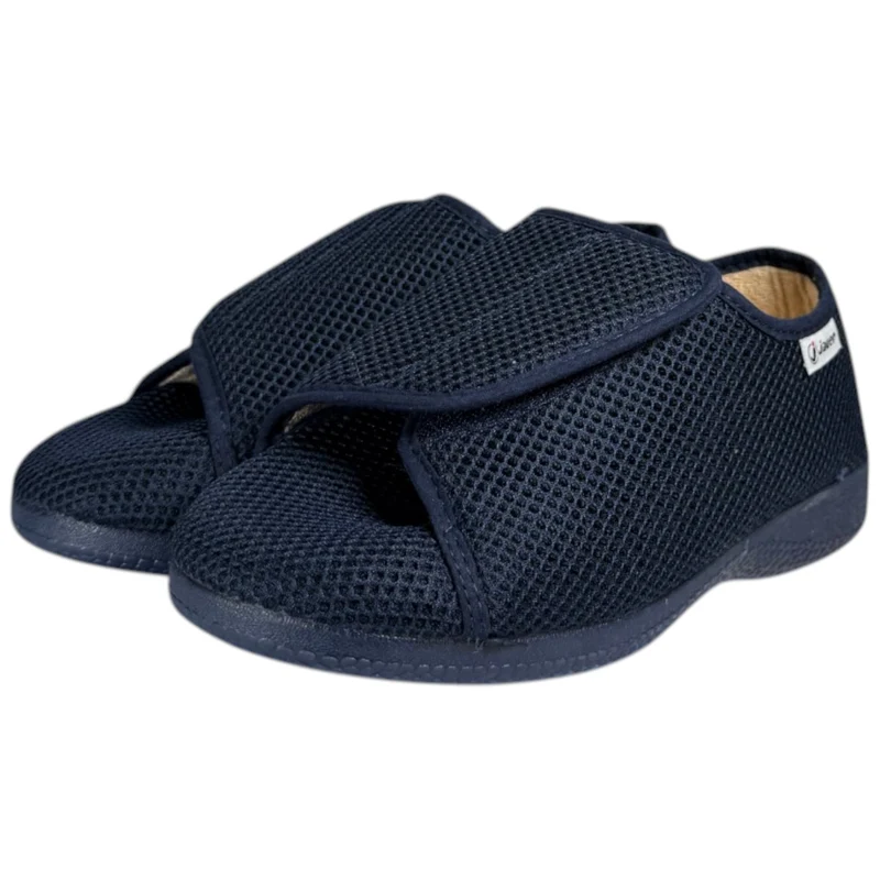 Zapatillas Javer Ancho Especial Velcro 44-1 Marino