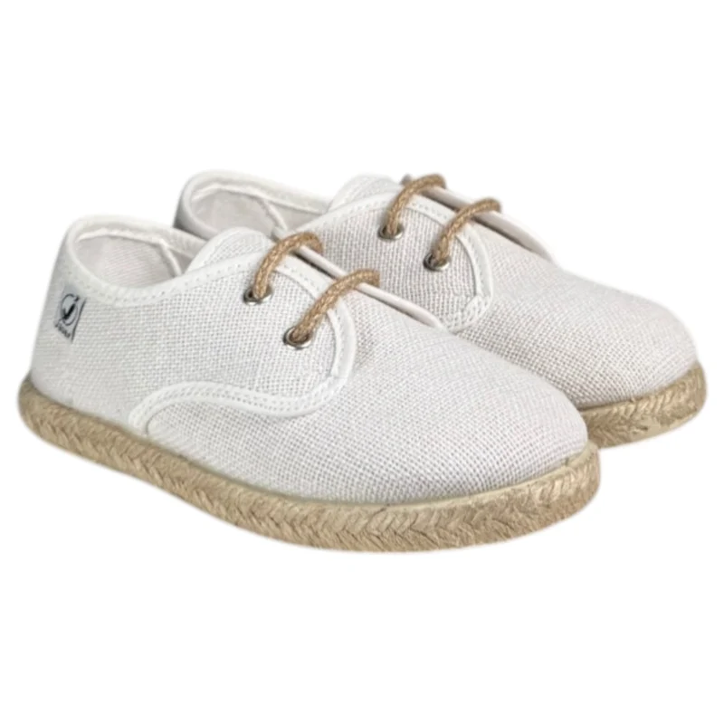 Zapatillas Javer Blúcher Lino 130-35 Blanco