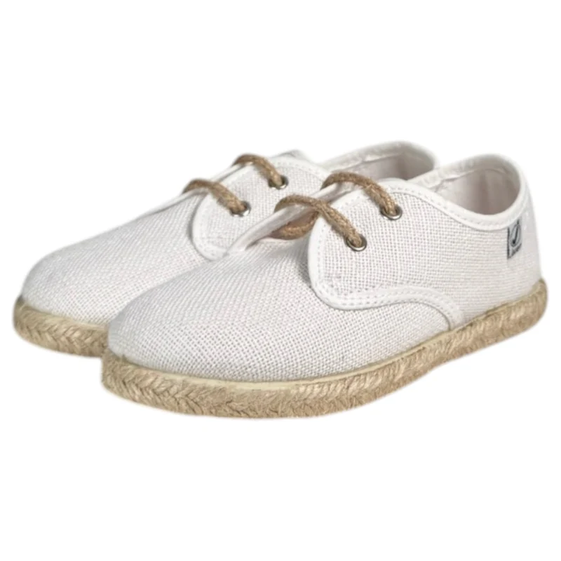 Zapatillas Javer Blúcher Lino 130-35 Blanco