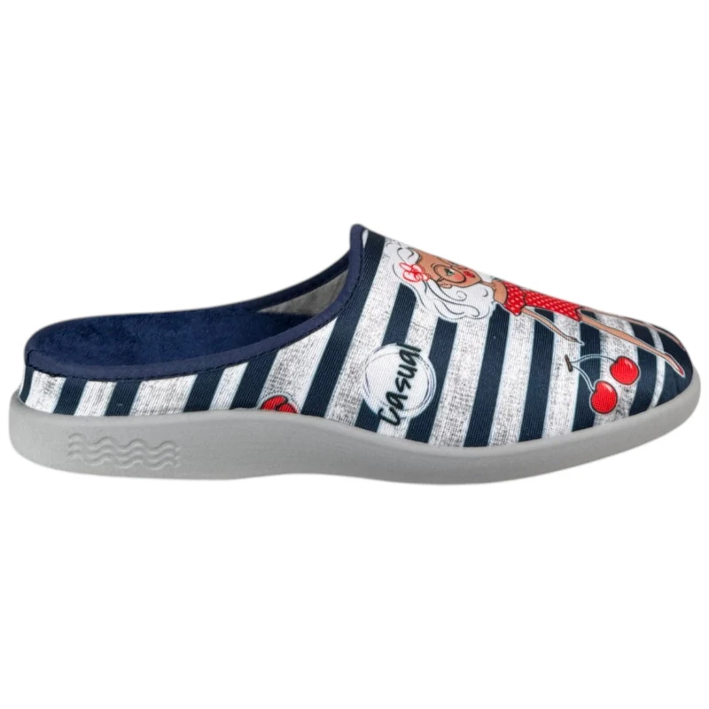 Zapatillas de Casa Flossy Chica Rayas 26-343 Marino