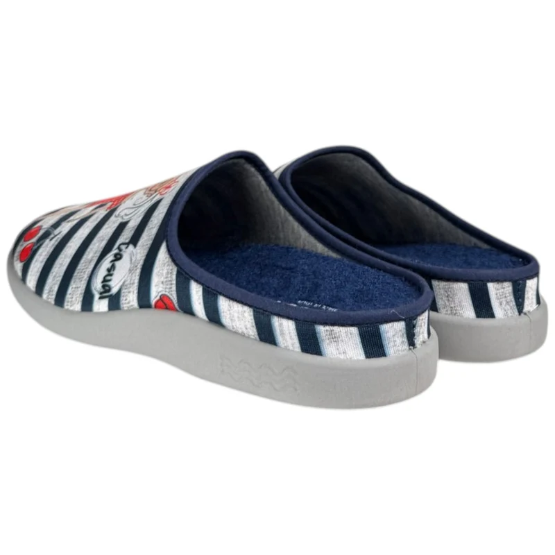 Zapatillas de Casa Flossy Chica Rayas 26-343 Marino