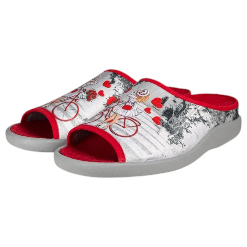 Zapatillas de Casa Flossy Chica Bici 26-349 Rojo