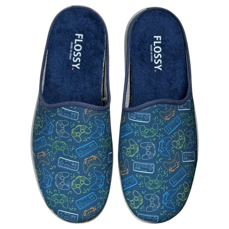 Zapatillas de Casa Flossy Game 27-214 Marino