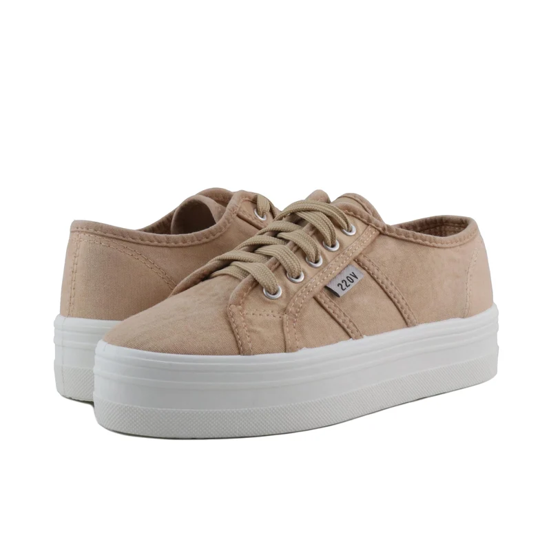 Zapatilla beige lavado CAPRI 220V