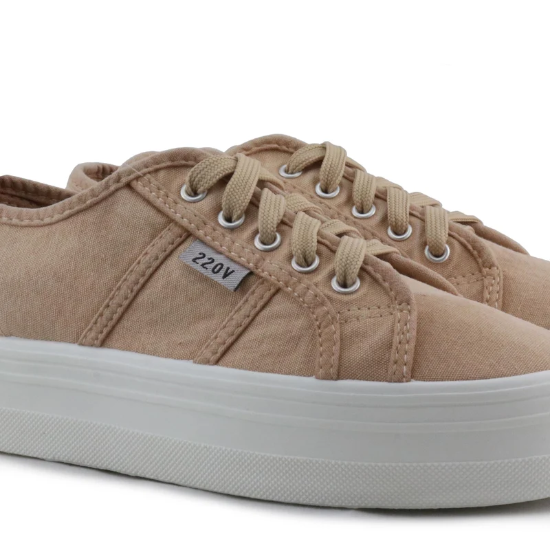 Zapatilla beige lavado CAPRI 220V