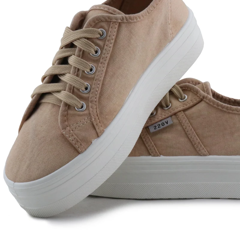 Zapatilla beige lavado CAPRI 220V