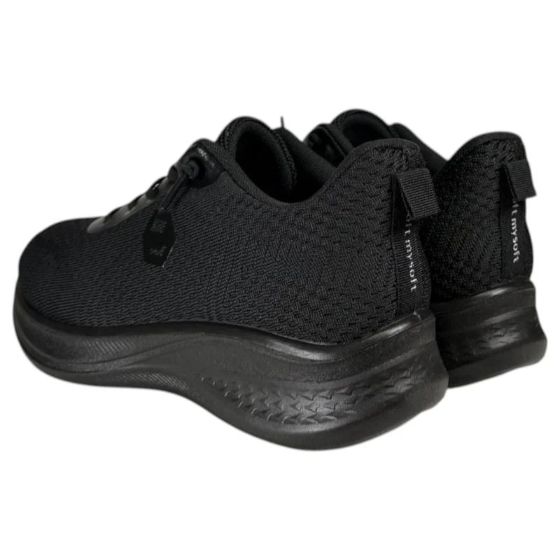 Deportivos Mysoft Elásticos 26M380 Negro