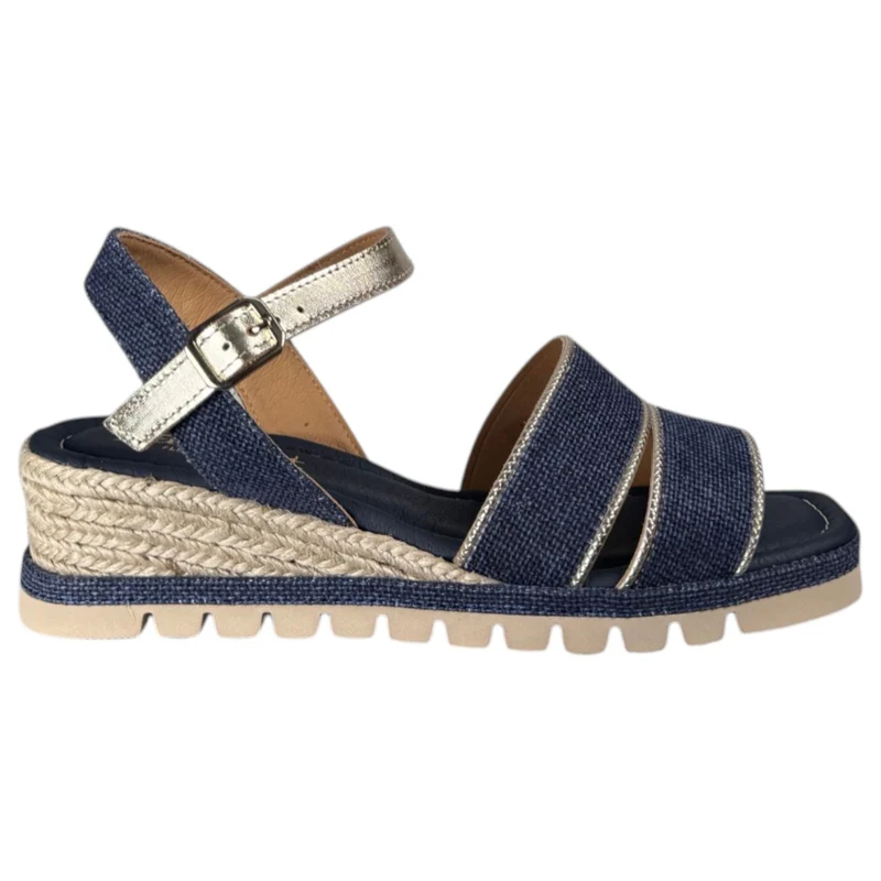 Sandalias de Esparto Paseart Cuña SR/ES938 Marino