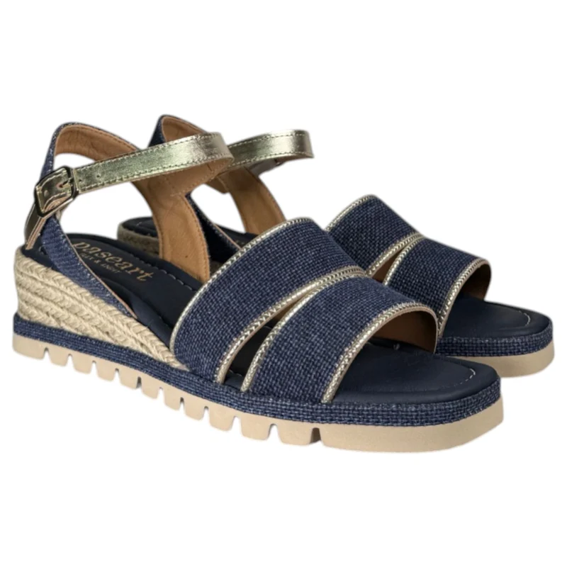 Sandalias de Esparto Paseart Cuña SR/ES938 Marino